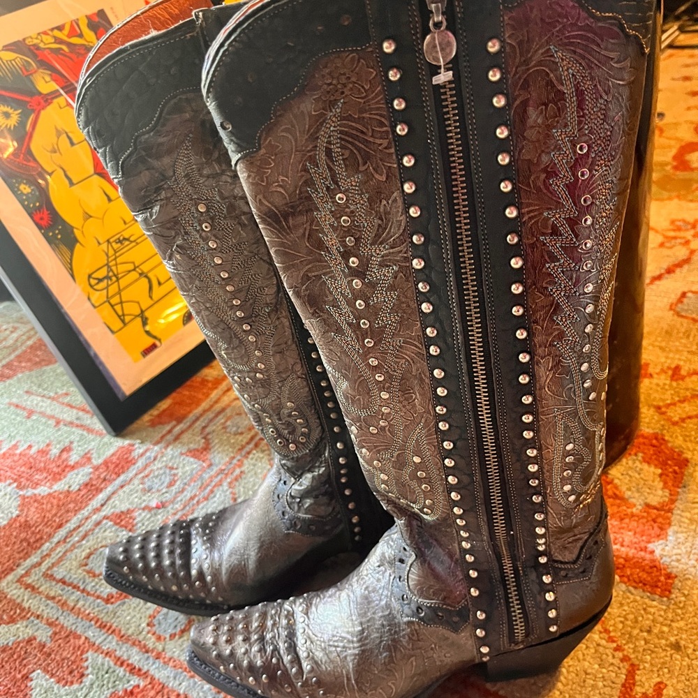 👢 Dan Post, leather boot. Size 8